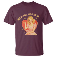 Sugar Spice and F Ice Retro Fairy T Shirt Feminist Against Ice Protest Political Resistance