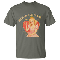 Sugar Spice and F Ice Retro Fairy T Shirt Feminist Against Ice Protest Political Resistance