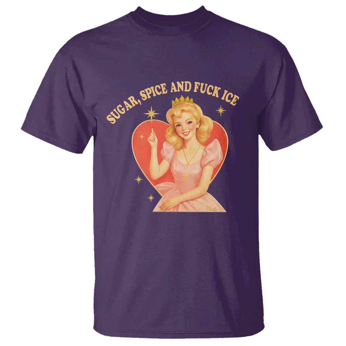 Sugar Spice and F Ice Retro Fairy T Shirt Feminist Against Ice Protest Political Resistance