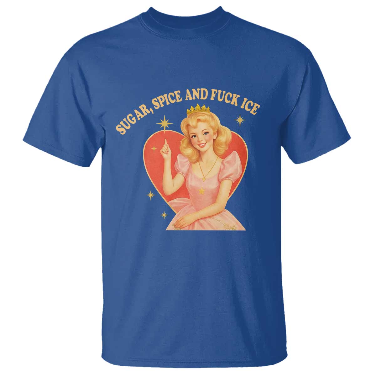 Sugar Spice and F Ice Retro Fairy T Shirt Feminist Against Ice Protest Political Resistance