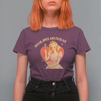 Sugar Spice and F Ice Retro Fairy T Shirt For Women Feminist Against Ice Protest Political Resistance