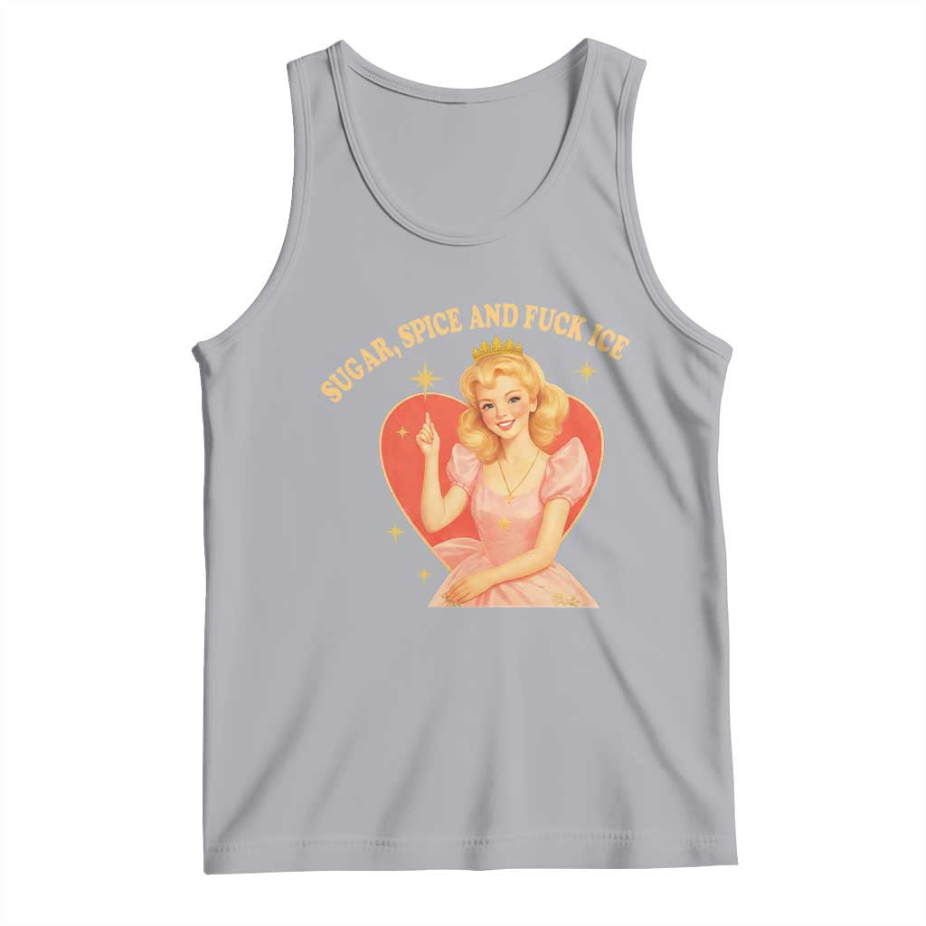 Sugar Spice and F Ice Retro Fairy Tank Top Feminist Against Ice Protest Political Resistance