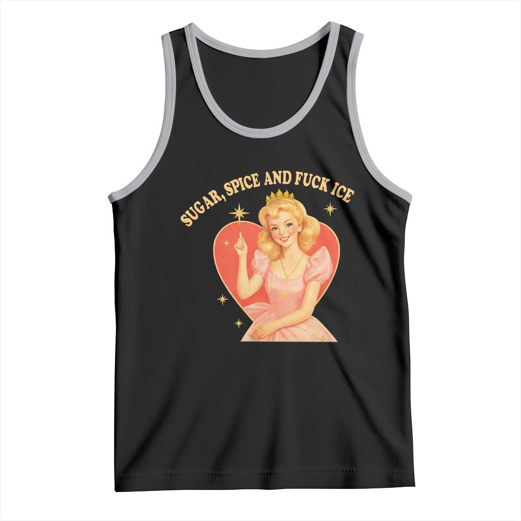 Sugar Spice and F Ice Retro Fairy Tank Top Feminist Against Ice Protest Political Resistance