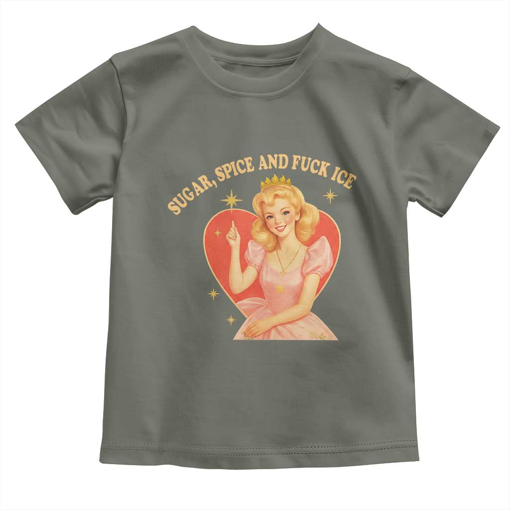 Sugar Spice and F Ice Retro Fairy Toddler T Shirt Feminist Against Ice Protest Political Resistance