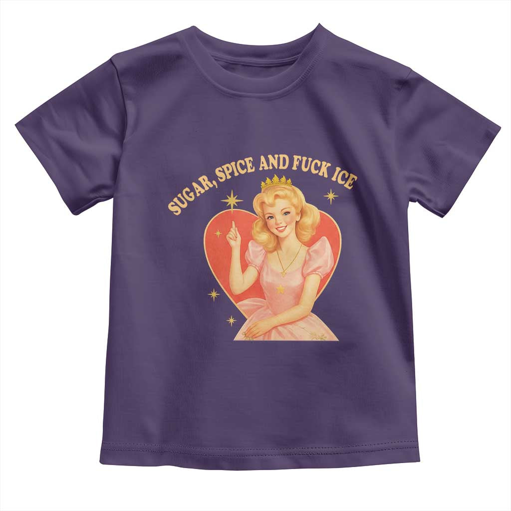 Sugar Spice and F Ice Retro Fairy Toddler T Shirt Feminist Against Ice Protest Political Resistance