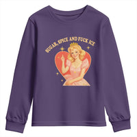 Sugar Spice and F Ice Retro Fairy Youth Sweatshirt Feminist Against Ice Protest Political Resistance