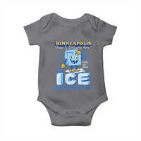 Snow is Welcome Ice is Not Baby Onesie Funny Against Ice Minneapolis Resistance and Justice