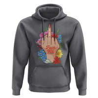 Floral Middle Finger F Ice Hoodie