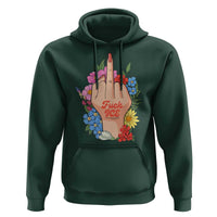 Floral Middle Finger F Ice Hoodie