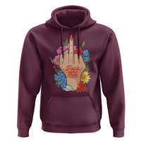 Floral Middle Finger F Ice Hoodie