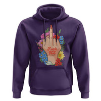 Floral Middle Finger F Ice Hoodie