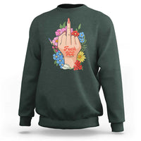 Floral Middle Finger F Ice Sweatshirt
