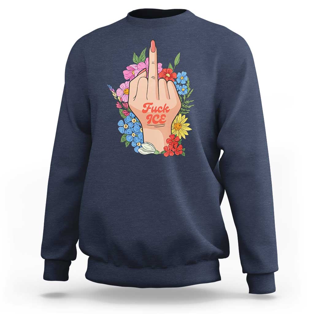 Floral Middle Finger F Ice Sweatshirt