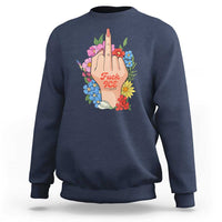 Floral Middle Finger F Ice Sweatshirt