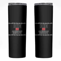 Ice Equals American Gestapo Skinny Tumbler Barbed Wire Protest Political Resistance
