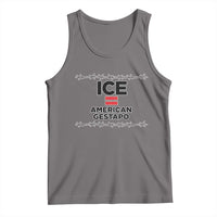 Ice Equals American Gestapo Tank Top Barbed Wire Protest Political Resistance