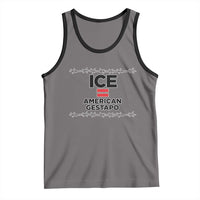 Ice Equals American Gestapo Tank Top Barbed Wire Protest Political Resistance