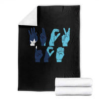 F Ice Out of Minneapolis Hand Signs Throw Blanket State Flag Justice Protest Resistance