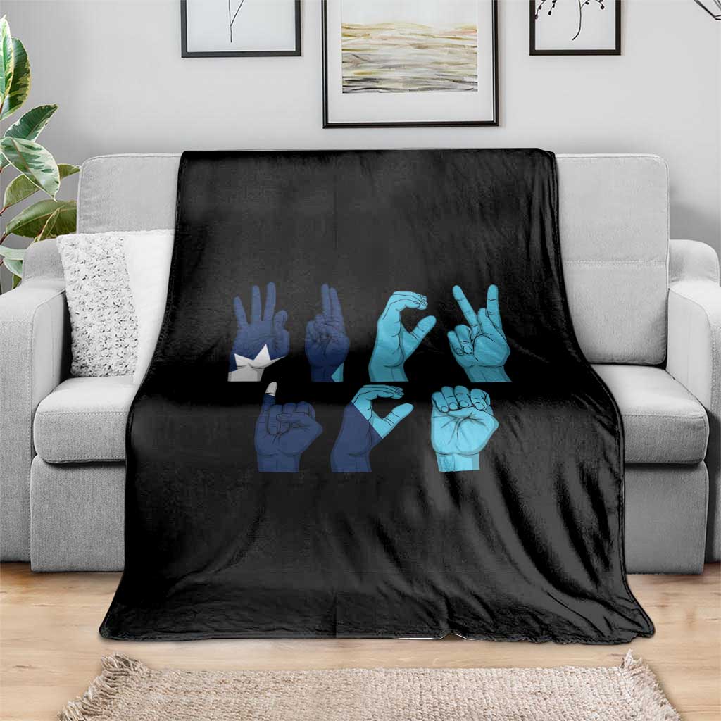 F Ice Out of Minneapolis Hand Signs Throw Blanket State Flag Justice Protest Resistance
