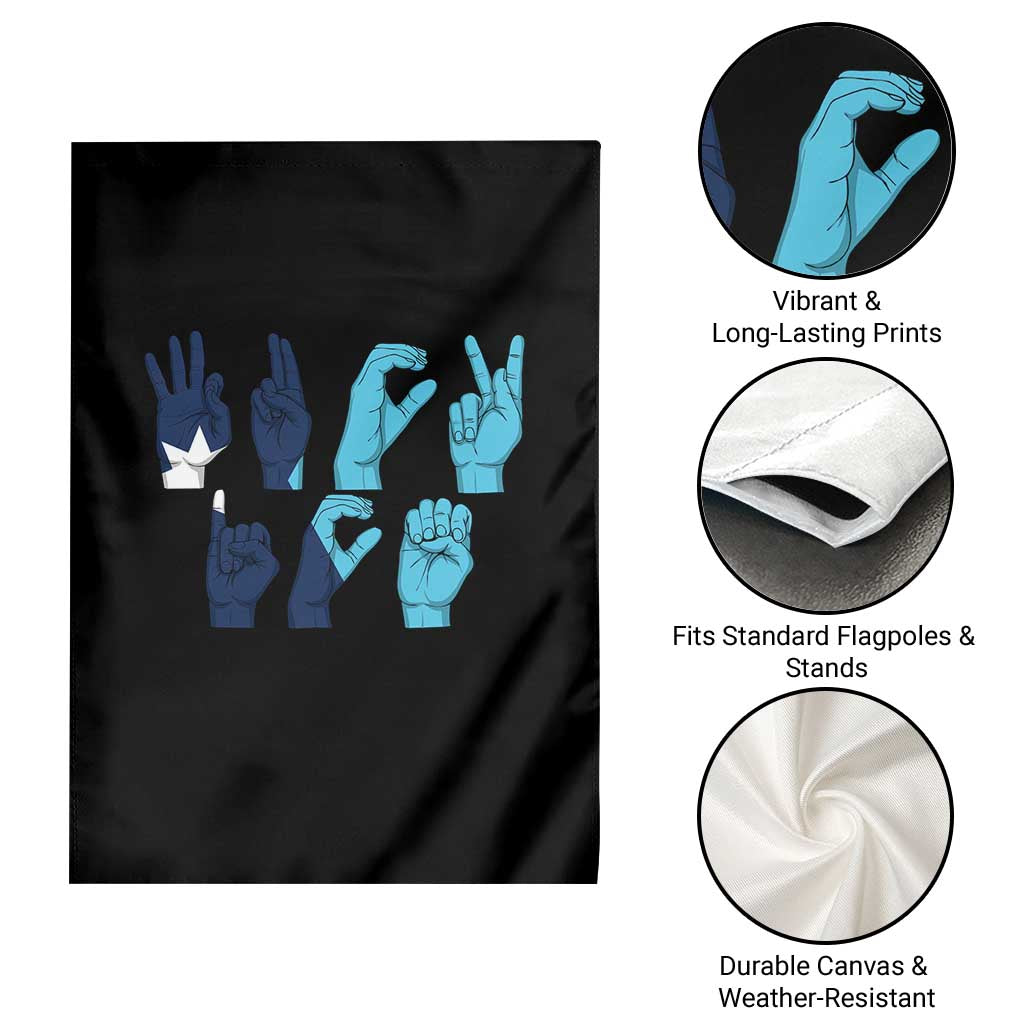 F Ice Out of Minneapolis Hand Signs Garden Flag State Flag Justice Protest Resistance
