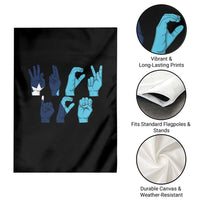 F Ice Out of Minneapolis Hand Signs Garden Flag State Flag Justice Protest Resistance