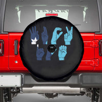 F Ice Out of Minneapolis Hand Signs Spare Tire Cover State Flag Justice Protest Resistance