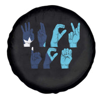 F Ice Out of Minneapolis Hand Signs Spare Tire Cover State Flag Justice Protest Resistance