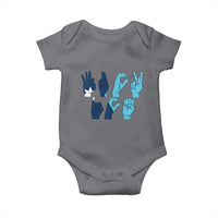 F Ice Out of Minneapolis Hand Signs Baby Onesie State Flag Justice Protest Resistance