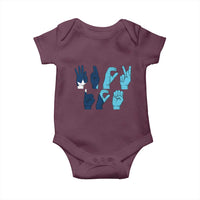 F Ice Out of Minneapolis Hand Signs Baby Onesie State Flag Justice Protest Resistance