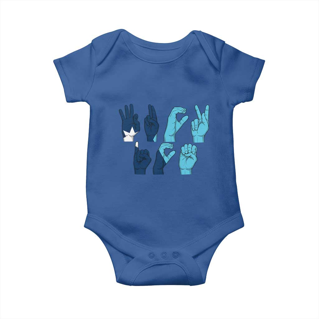 F Ice Out of Minneapolis Hand Signs Baby Onesie State Flag Justice Protest Resistance