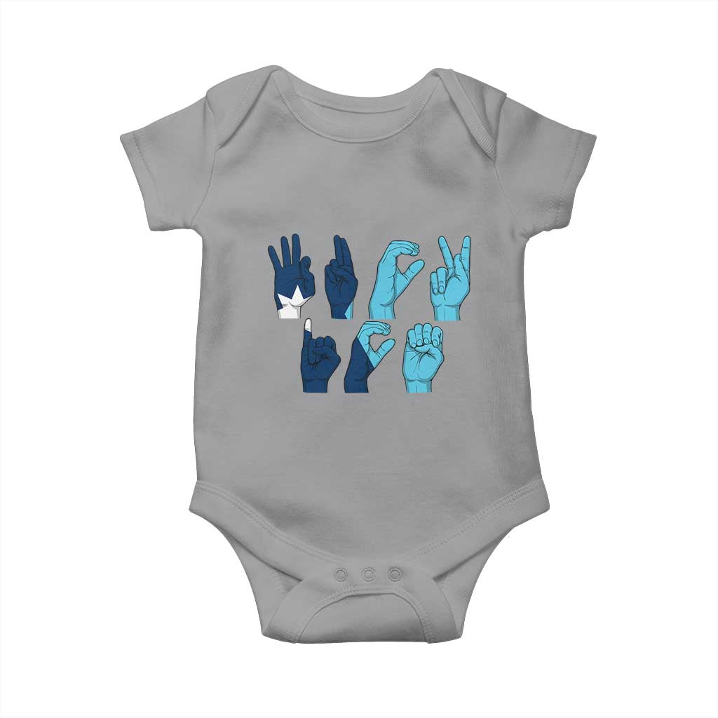 F Ice Out of Minneapolis Hand Signs Baby Onesie State Flag Justice Protest Resistance