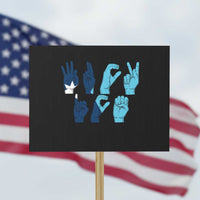 F Ice Out of Minneapolis Hand Signs Protest Sign State Flag Justice Protest Resistance
