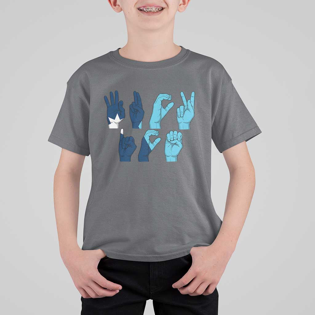 F Ice Out of Minneapolis Hand Signs T Shirt For Kid State Flag Justice Protest Resistance