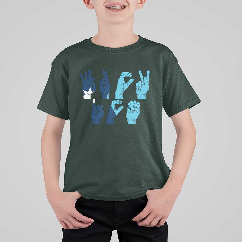 F Ice Out of Minneapolis Hand Signs T Shirt For Kid State Flag Justice Protest Resistance
