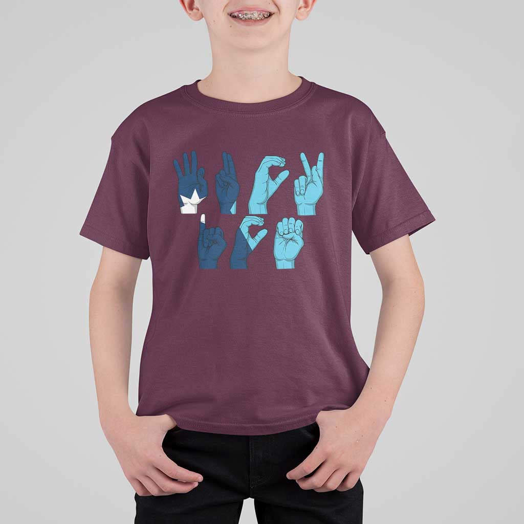 F Ice Out of Minneapolis Hand Signs T Shirt For Kid State Flag Justice Protest Resistance