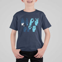 F Ice Out of Minneapolis Hand Signs T Shirt For Kid State Flag Justice Protest Resistance