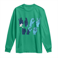 F Ice Out of Minneapolis Hand Signs Long Sleeve Shirt State Flag Justice Protest Resistance