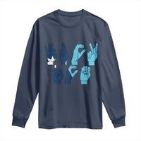 F Ice Out of Minneapolis Hand Signs Long Sleeve Shirt State Flag Justice Protest Resistance