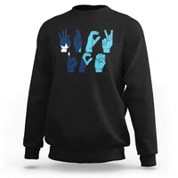 F Ice Out of Minneapolis Hand Signs Sweatshirt State Flag Justice Protest Resistance