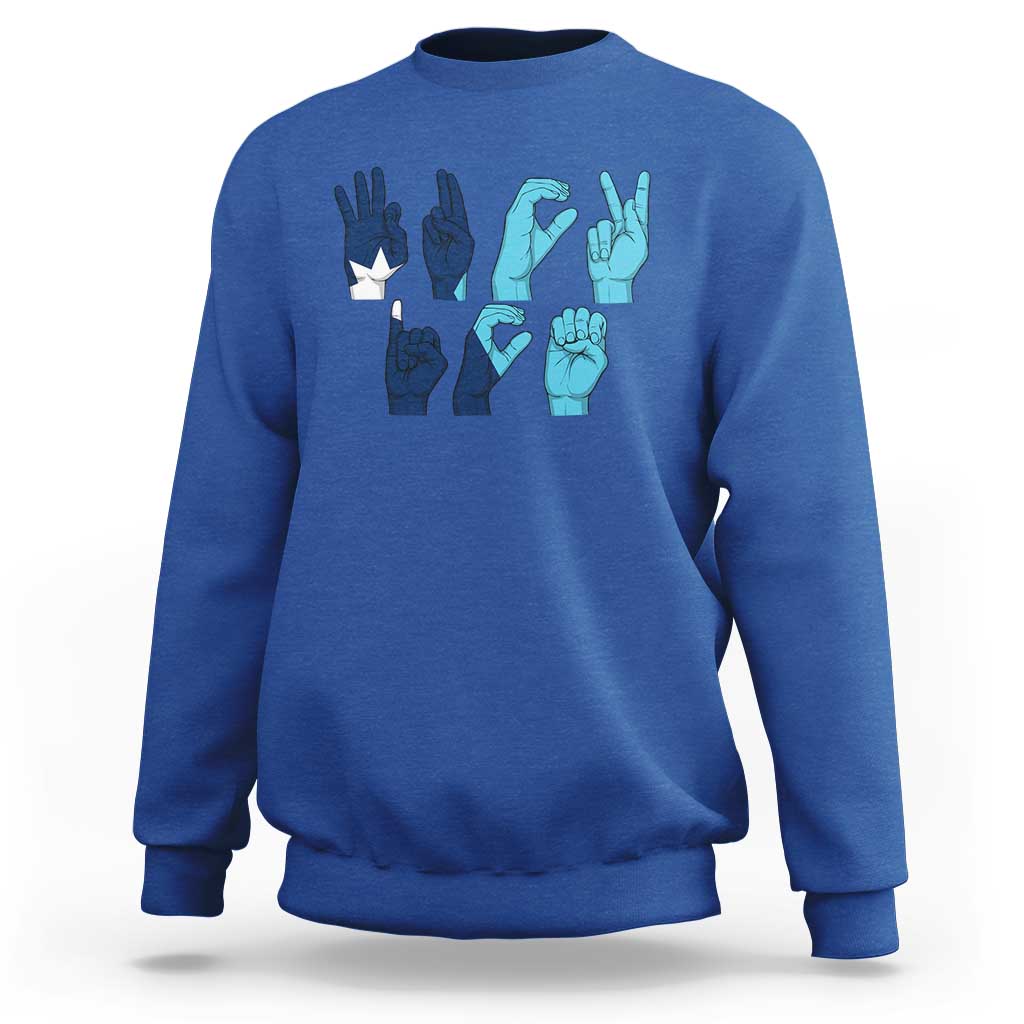 F Ice Out of Minneapolis Hand Signs Sweatshirt State Flag Justice Protest Resistance