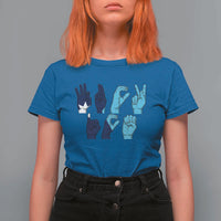 F Ice Out of Minneapolis Hand Signs T Shirt For Women State Flag Justice Protest Resistance
