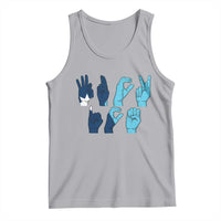 F Ice Out of Minneapolis Hand Signs Tank Top State Flag Justice Protest Resistance