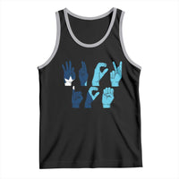 F Ice Out of Minneapolis Hand Signs Tank Top State Flag Justice Protest Resistance