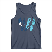 F Ice Out of Minneapolis Hand Signs Tank Top State Flag Justice Protest Resistance