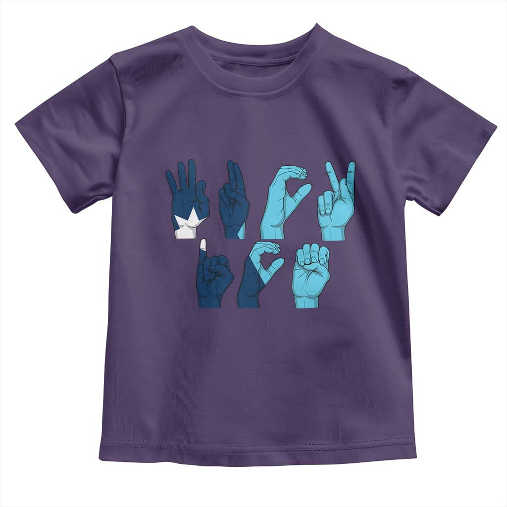 F Ice Out of Minneapolis Hand Signs Toddler T Shirt State Flag Justice Protest Resistance