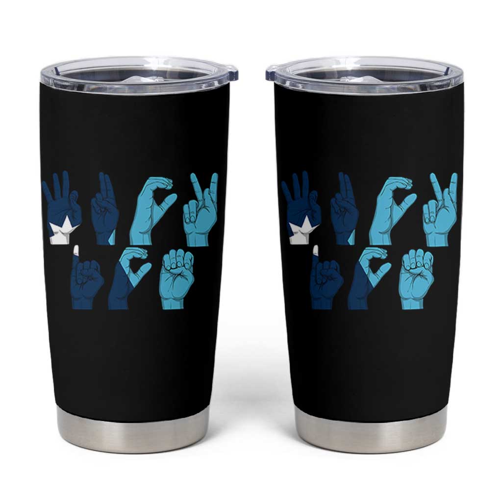F Ice Out of Minneapolis Hand Signs Tumbler Cup State Flag Justice Protest Resistance