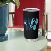 F Ice Out of Minneapolis Hand Signs Tumbler Cup State Flag Justice Protest Resistance