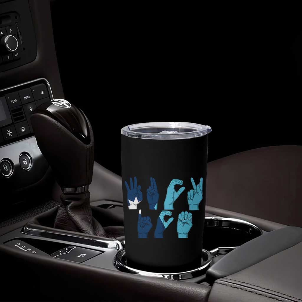 F Ice Out of Minneapolis Hand Signs Tumbler Cup State Flag Justice Protest Resistance