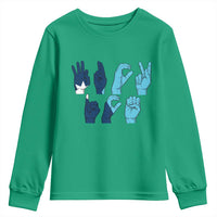 F Ice Out of Minneapolis Hand Signs Youth Sweatshirt State Flag Justice Protest Resistance