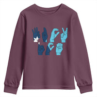 F Ice Out of Minneapolis Hand Signs Youth Sweatshirt State Flag Justice Protest Resistance